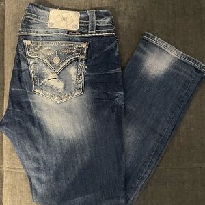 Miss Me Jeans Size: 33 mid-rise easy straight